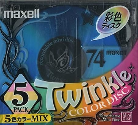 未使用 マクセル maxell 74分 MD CLMD74MIX.5P 1パック 5枚入り color
